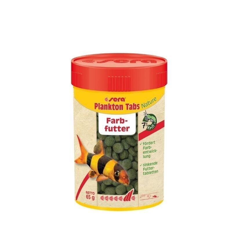 Kalasööt Sera Plankton Tabs Nature, 100 ml, 65 g hind ja info | Kalade toit | hansapost.ee