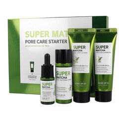 Set Some By Mi Super Matcha Pore Care Stardikomplekt naistele: pesugeel, 42 ml + näomask, 42 ​​g + näotoonik, 30 ml + näoseerum, 10 ml hind ja info | Näoõlid, ampullid ja seerumid | hansapost.ee