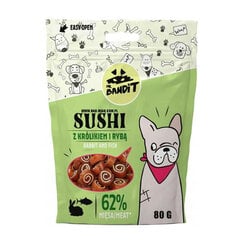 Mr. Bandit Sushi кролик с рыбой, 80 г цена и информация | Лакомства для собак | hansapost.ee