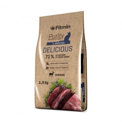 Fitmin Purity Delicious 1,5 kg hind ja info | Kassi kuivtoit ja kassikrõbinad | hansapost.ee