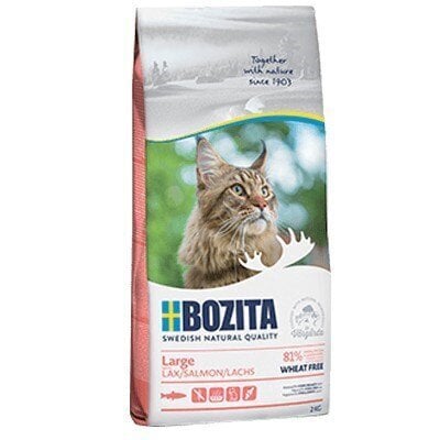 Bozita Large wheat lõhega, 2 kg цена и информация | Kassi kuivtoit ja kassikrõbinad | hansapost.ee