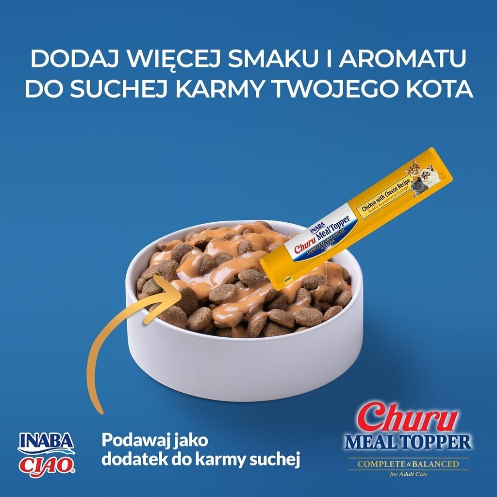 Inaba Churu Meal Topper kana ja juustuga, 4x14 g цена и информация | Kasside maiused | hansapost.ee