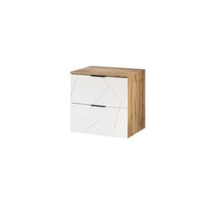 Köögikapp Szynaka Meble Mazi 36, valge/pruun price and information | Kitchen cabinets | hansapost.ee