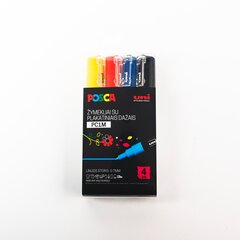 Маркеры Uni Ball Posca PC-1M, 4 шт. цена и информация | Принадлежности для рисования, лепки | hansapost.ee