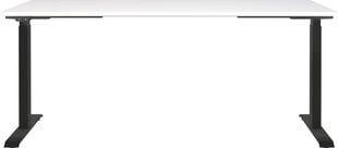 Письменный стол 7909, белого цвета/черного цвета цена и информация | Компьютерные, письменные столы | hansapost.ee