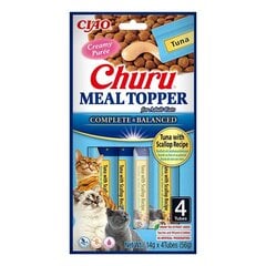 Inaba Churu Meal Topper tuunikala ja kammkarpidega, 4x14 g price and information | Cat treats | hansapost.ee