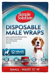 Simple solution male wraps одноразовые пояса для живота для самцов, S цена и информация | Средства по уходу за животными | hansapost.ee