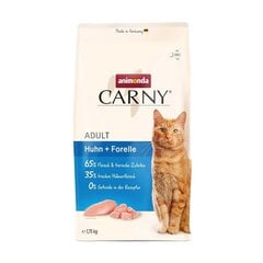 Animonda kuivtoit kassile Carny Adult Chicken with trout - Dry cat Food- 1,75kg hind ja info | Kassi kuivtoit ja kassikrõbinad | hansapost.ee