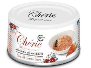 Cherie kassitoit Tuna with Carrots, 80g hind ja info | Kassikonservid | hansapost.ee