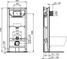 Kahjustatud pakendiga toode. Seinale paigaldatav raamiga WC-pott Komplekti kuulub aeglaselt sulguva kaane ja peidetud süsteemiga Prosys 120M Ideal Standard Tesi AquaBlade WC-pott, samuti kroomitud WC-poti nupp. Kood R030501 цена и информация | Sanitaartehnika defektiga pakendis | hansapost.ee