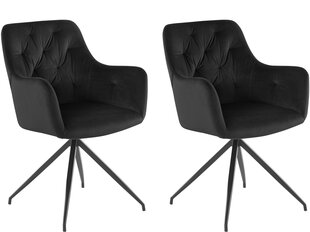 Komplektis 2 tugitooli Notio Living, must price and information | Armchairs | hansapost.ee