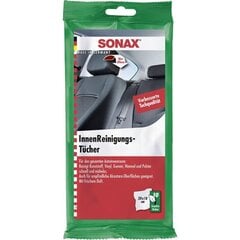 Niisked interjööri salvrätikud SONAX, 10tk hind ja info | Auto puhastuslapid | hansapost.ee