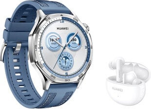 Huawei Watch GT5 46mm sinine + Freebuds 5I kõrvaklapid цена и информация | Смарт-часы | hansapost.ee