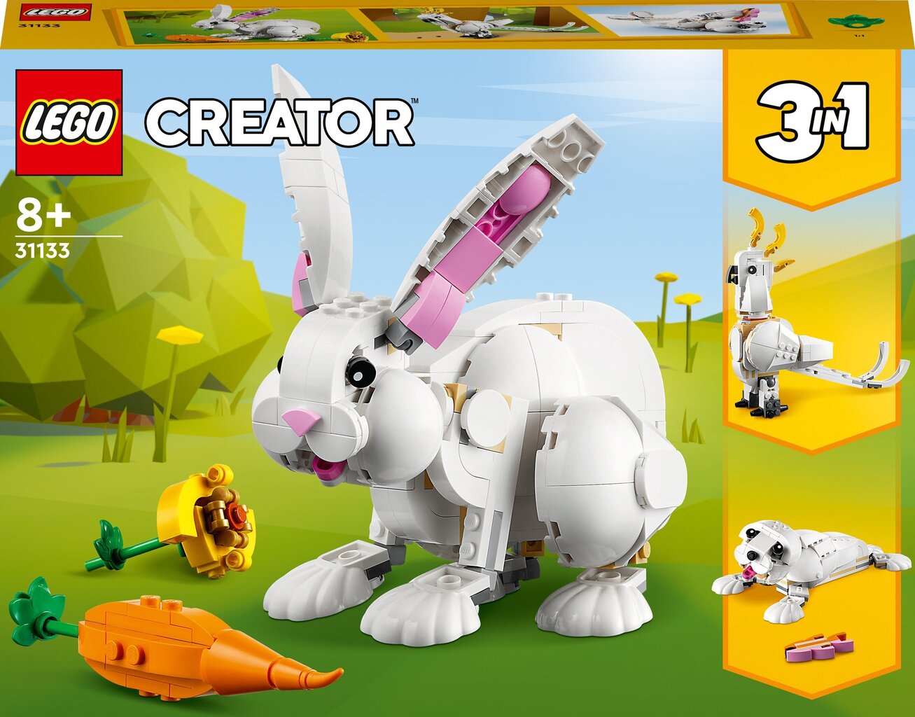 Kahjustatud pakendiga toode. 31133 LEGO® Creator 3in1 Valge jänes цена и информация | Mänguasjad defektiga pakendis | hansapost.ee