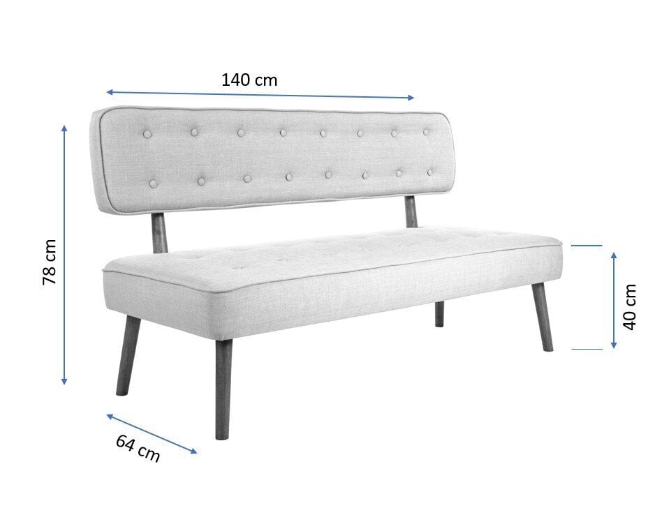 Diivan Westwood Loveseat, kollane цена и информация | Diivanvoodid ja diivanid | hansapost.ee