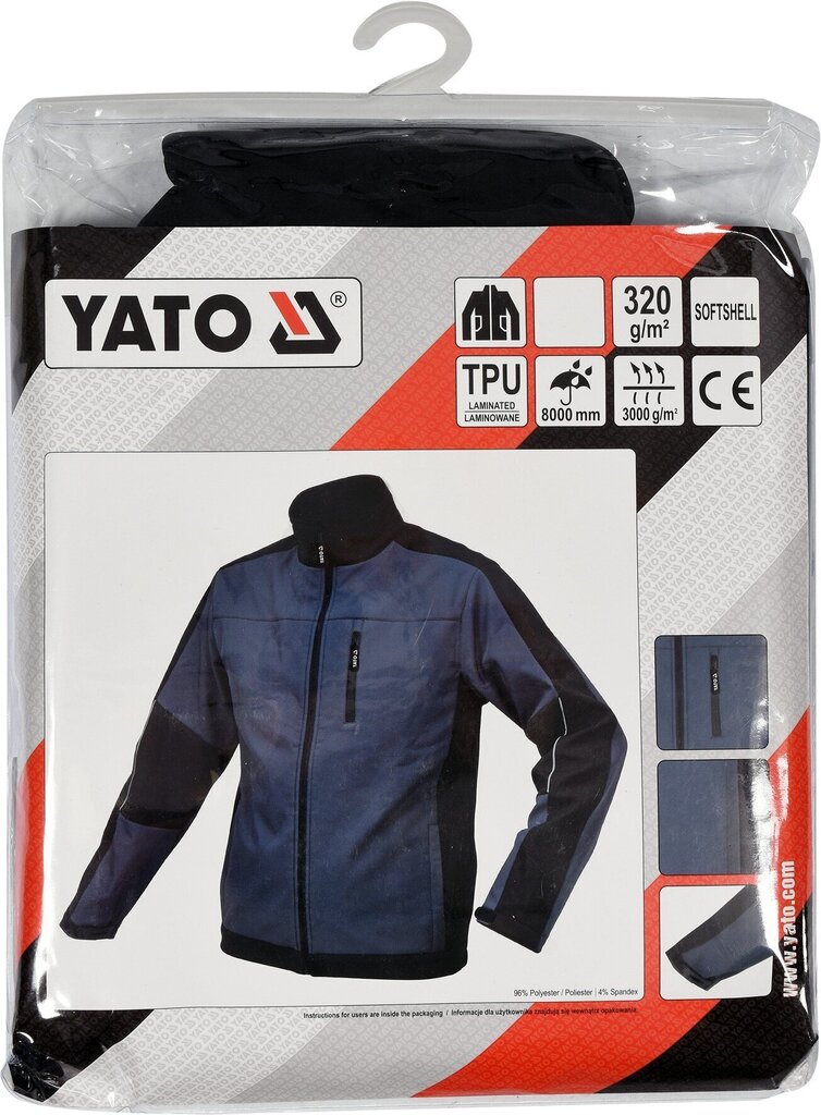 Töö dressipluus "SOFTSHELL" Yato цена и информация | Tööriided | hansapost.ee