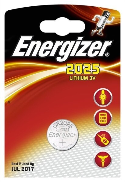 Energizer CR2025 liitium 3V tahvelarvuti aku hind ja info | Patareid | hansapost.ee