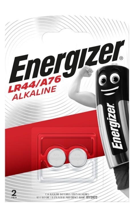 Patarei ENERGIZER LR44/A76 B2 1.5V Alkaline 2tk цена и информация | Patareid | hansapost.ee