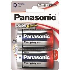 Panasonic Everyday Power patarei LR20EPS/2B цена и информация | Батарейки | hansapost.ee