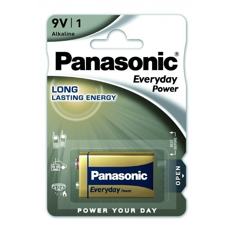 Panasonic Everyday Power patarei 6LR61EPS/1B 9V hind ja info | Patareid | hansapost.ee