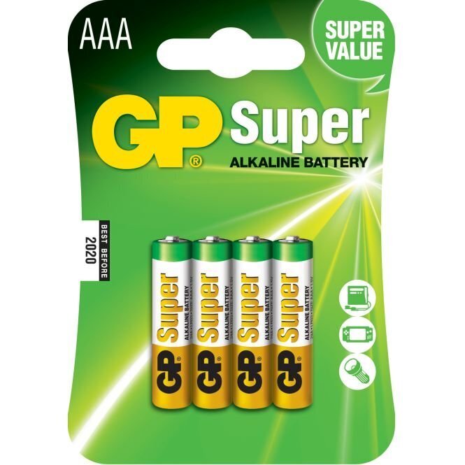 GP Super patarei LR03 (AAA) цена и информация | Patareid | hansapost.ee