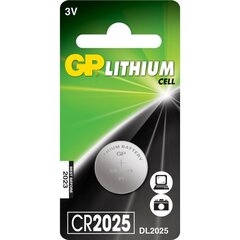 GP Lithium CR2032 батарейка цена и информация | Батарейки | hansapost.ee