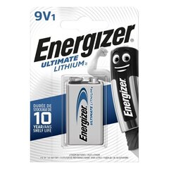 Energizer батарея Ultimate Lithium 9В, 1 шт. цена и информация | Батарейки | hansapost.ee