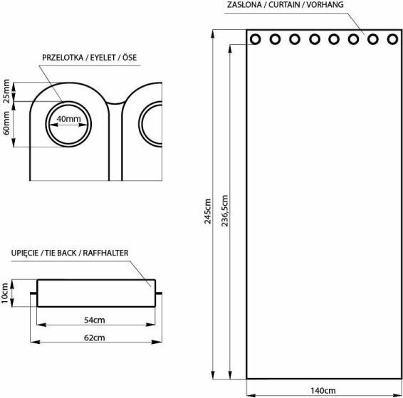 AmeliaHome kardin Velvet цена и информация | Kardinad | hansapost.ee