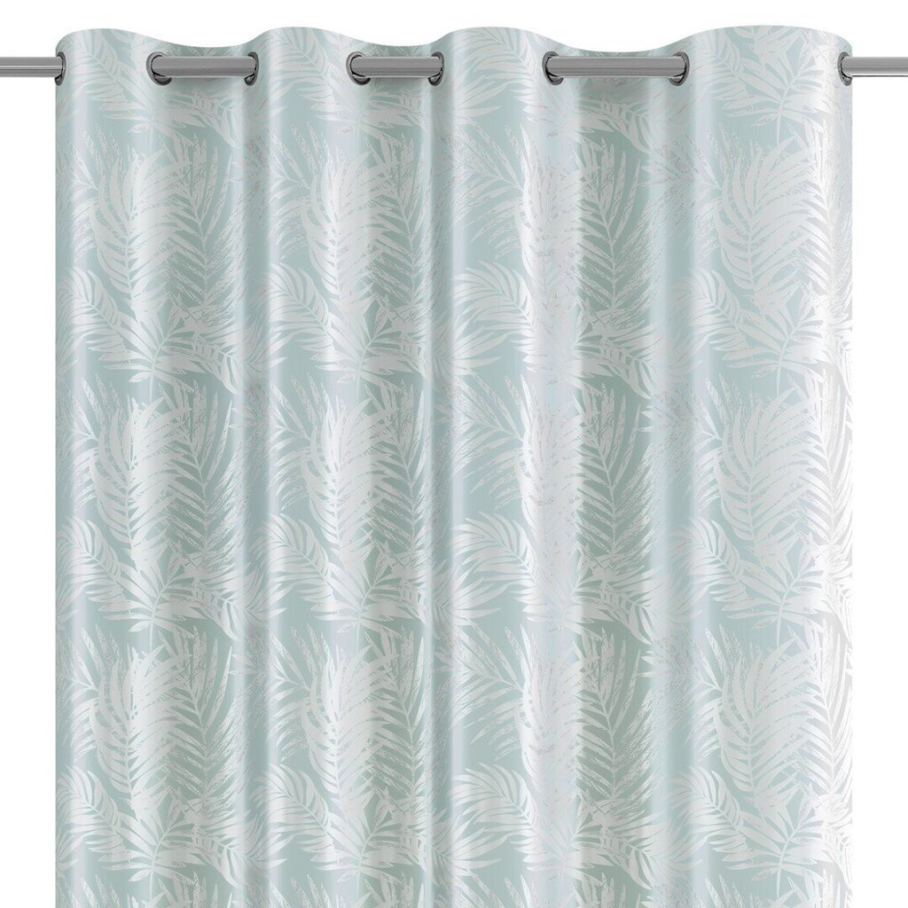 AmeliaHome kardin Velvet Silver Leaves hind ja info | Kardinad | hansapost.ee