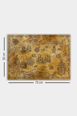 Репродукция Карта Карибского моря цена и информация | Настенные деревянные декорации | hansapost.ee