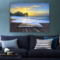 Pilt lõuendil Ilus päikeseloojang mere ääres hind ja info | Seinapildid | hansapost.ee