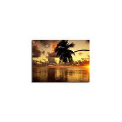 Репродукция Пальма, море, закат цена и информация | Репродукции, картины | hansapost.ee