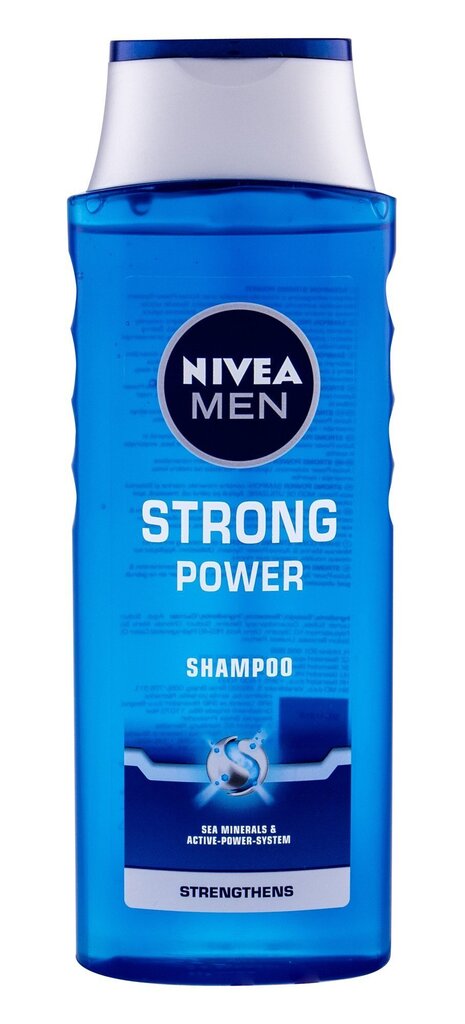 Juukseid tugevdav šampoon meestele Nivea Men Strong Power 400 ml hind ja info | Šampoonid | hansapost.ee