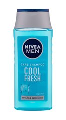 Šampoon normaalsetele ja rasustele juustele Nivea Men Cool meestele 250 ml цена и информация | Шампуни | hansapost.ee