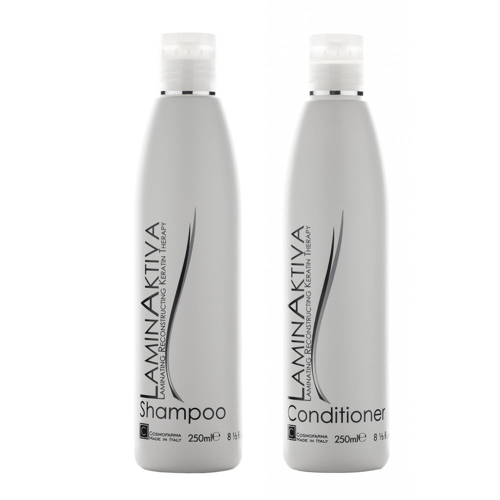 Keratiiniteraapia komplekt LAMINACTIVE: šampoon, 250 ml + palsam, 250 ml цена и информация | Šampoonid | hansapost.ee