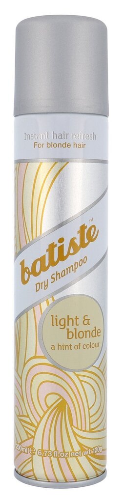 Batiste Brilliant Blonde kuivšampoon heledatele ja blondidele juustele 200 ml цена и информация | Šampoonid | hansapost.ee