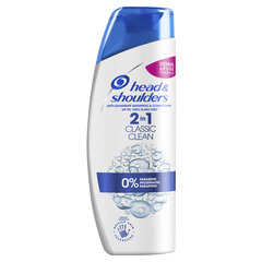 Kõõmavastane šampoon Head&Shoulders Classic Clean 2in1 360 ml hind ja info | Head & Shoulders Parfüümid, lõhnad ja kosmeetika | hansapost.ee