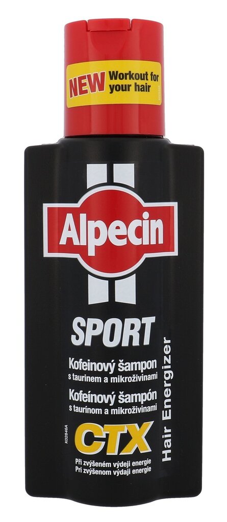 Alpecin Sport Coffein CTX šampoon meestele 250 ml hind ja info | Šampoonid | hansapost.ee