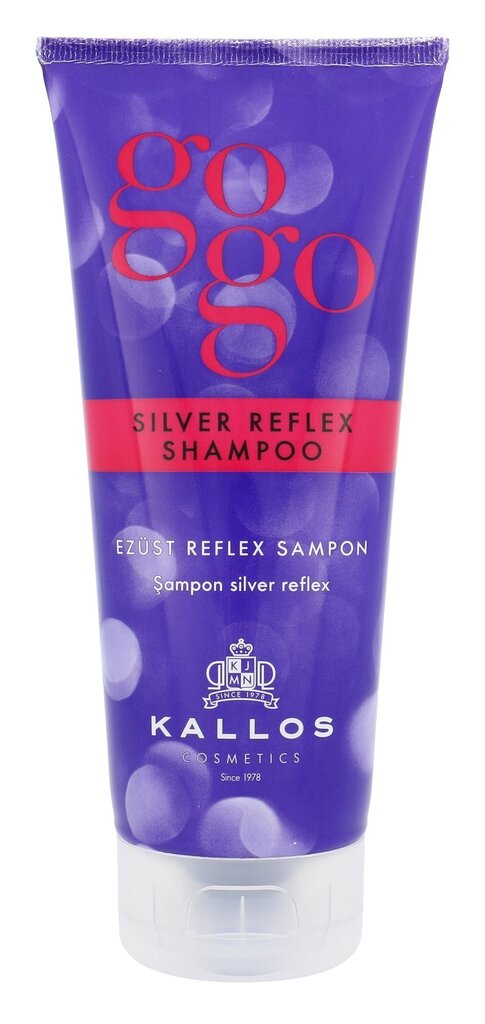 Kallos Cosmetics Gogo Silver Reflex šampoon 200 ml цена и информация | Šampoonid | hansapost.ee