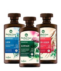 Šampoon kuivadele ja habrastele juustele Farmona Herbal Care su linu 330 ml цена и информация | Шампуни | hansapost.ee