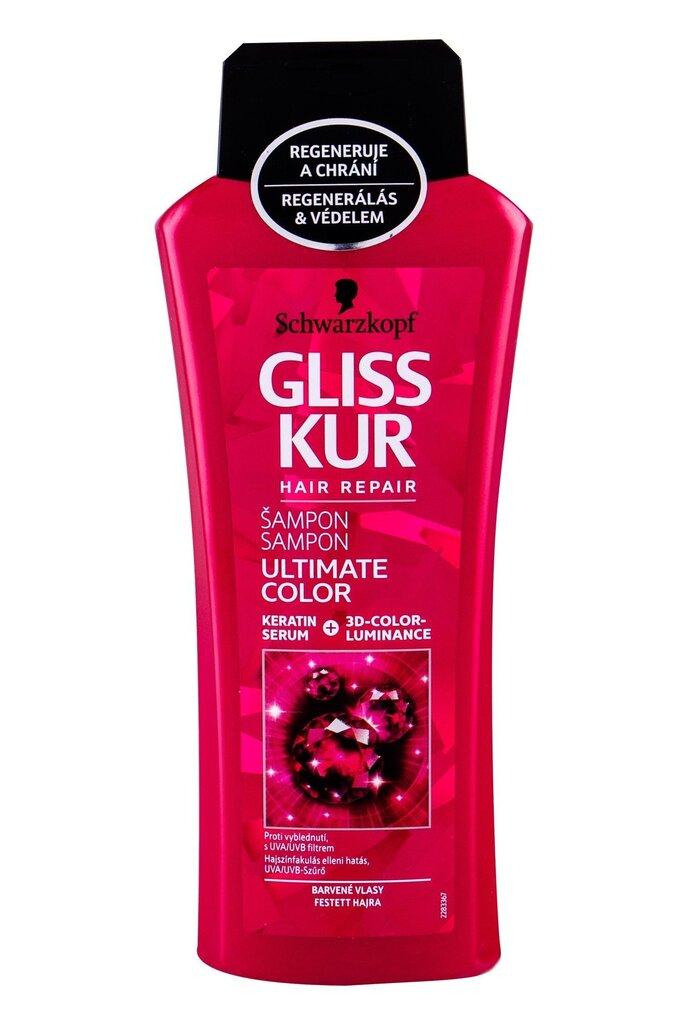 Šampoon värvitud juustele Schwarzkopf Gliss Kur Ultimate Color 400 ml hind ja info | Šampoonid | hansapost.ee