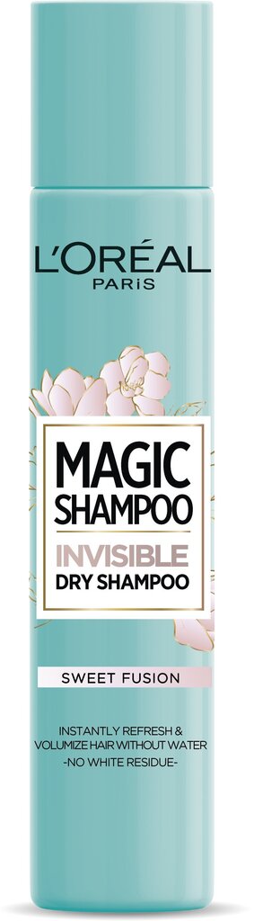 L'Oreal Paris Magic Dry ShampooSweet fusion 200ml цена и информация | Šampoonid | hansapost.ee