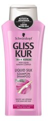 Taastav šampoon Schwarzkopf Gliss Kur Liquid Silk 400 ml цена и информация | Шампуни | hansapost.ee