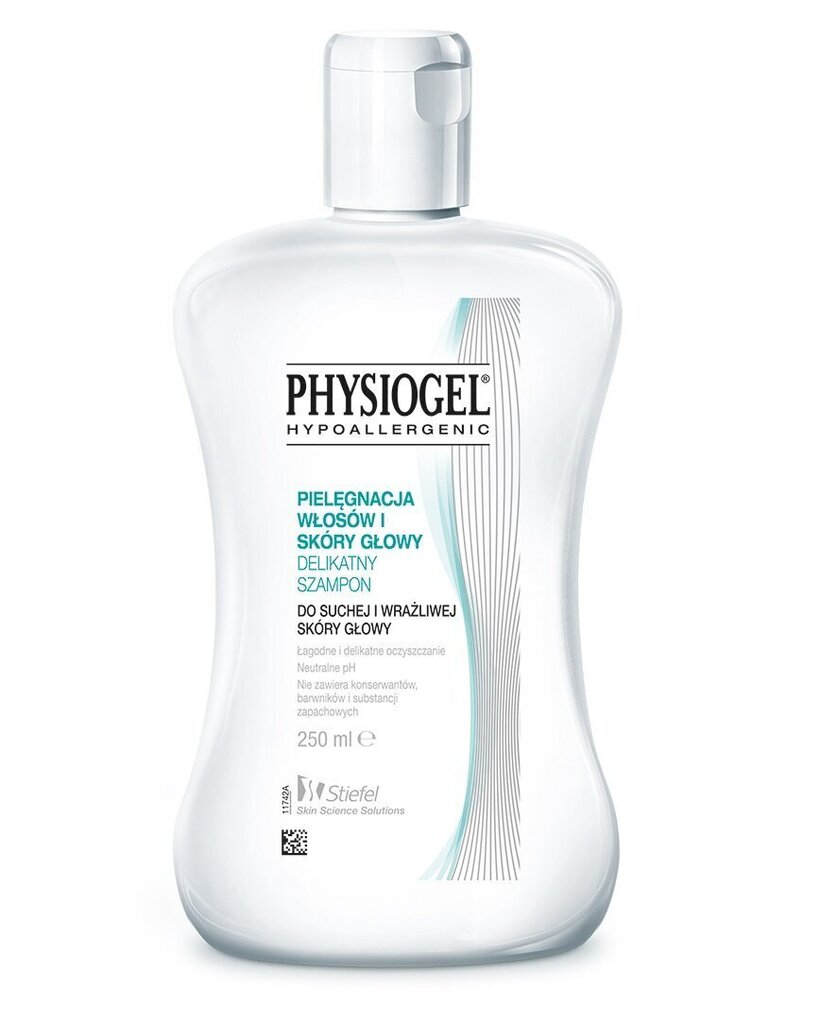 Hüpoallergeenne šampoon Stiefel Physiogel Delikatny 250 ml hind ja info | Šampoonid | hansapost.ee