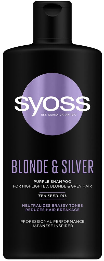 Šampoon Syoss Blonde & Silver 440 ml цена и информация | Šampoonid | hansapost.ee