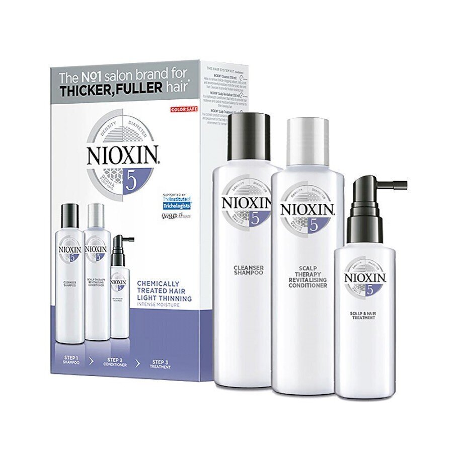 Komplekt Nioxin 3D Care System 5: šampoon 300 ml + palsam 300 ml + seerum 100 ml цена и информация | Šampoonid | hansapost.ee