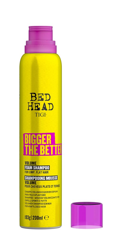 Vahtšampoon, volüümi andev, Tigi Bed Head Bigger The Better 200 ml hind ja info | Šampoonid | hansapost.ee