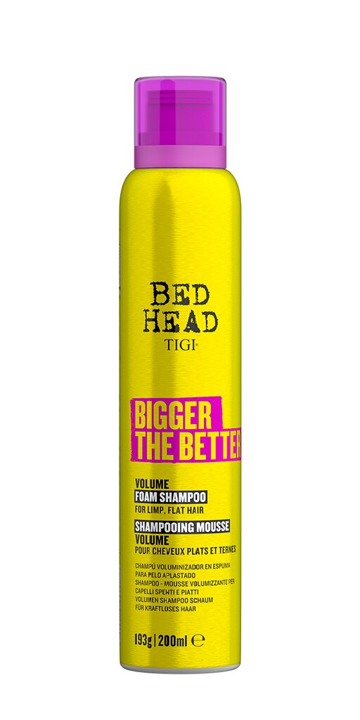 Vahtšampoon, volüümi andev, Tigi Bed Head Bigger The Better 200 ml hind ja info | Šampoonid | hansapost.ee
