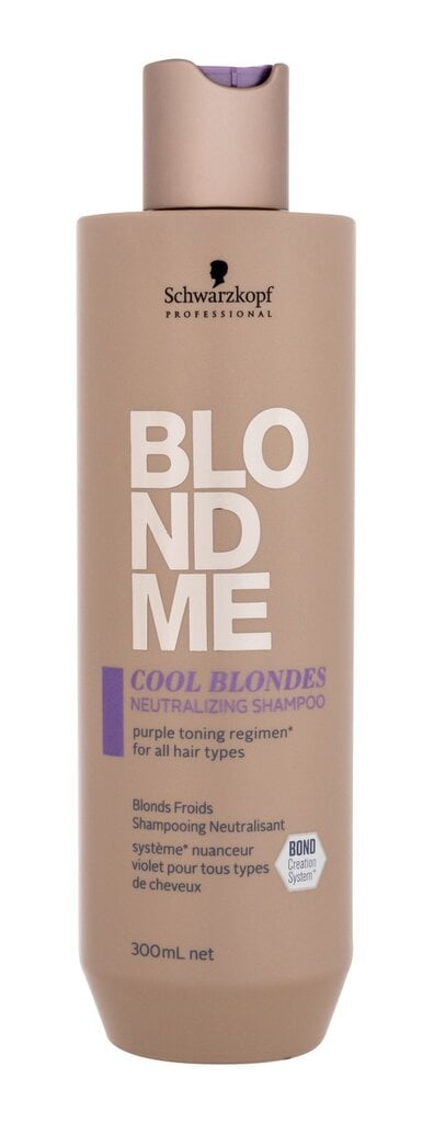 Kollaseid juukseid neutraliseeriv šampoon SCHWARZKOPF BLONDME COOL BLONDES, 300 ml цена и информация | Šampoonid | hansapost.ee