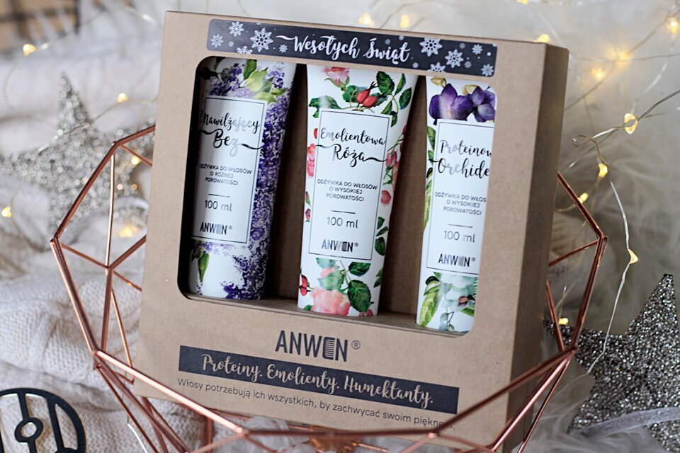 Juuksehoolduskomplekt Anwen 3 x 100 ml hind ja info | Palsamid | hansapost.ee